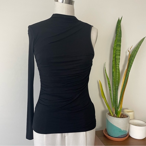 🇺🇸V32 ENZA COSTA Jersey Twist Top One Shoulder - Picture 3 of 11